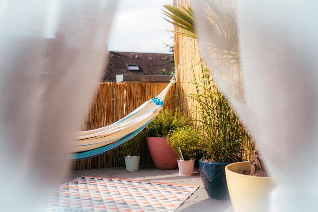 Appartamento The Kalifornia I Stilvoll Mit Urlaubsfeeling I Dachterrasse I Klima Karlsruhe Esterno foto